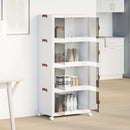 vidaXL egymásra rakható tárolódoboz kerekekkel 4 szintes 75 L