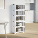 vidaXL egymásra rakható tárolódoboz kerekekkel 5 rétegű 28 L