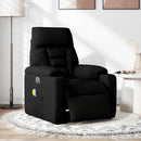 vidaXL fekete szövet elektromos dönthető masszázsfotel