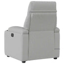 vidaXL felhőszürke szövet dönthető elektromos masszázsfotel