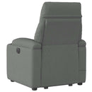 vidaXL sötétszürke szövet felállást segítő dönthető masszázsfotel