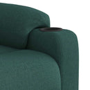 vidaXL sötétzöld szövet dönthető masszázs- és állófotel