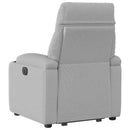 vidaXL Elektromos állványos fekvőszék felhőszürke szövet