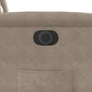 vidaXL tópszínű mikroszálas szövet elektromos dönthető fotel