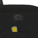 vidaXL fekete mikroszálas szövet elektromos dönthető masszázsfotel