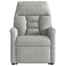 vidaXL világosszürke mikroszálas szövet felállást segítő fotel