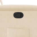 vidaXL bézs mikroszálas szövet felállást segítő dönthető fotel