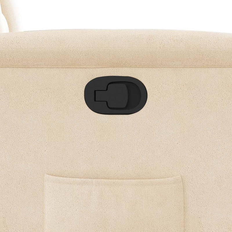 vidaXL bézs mikroszálas szövet felállást segítő dönthető fotel