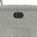 vidaXL világosszürke mikroszálas szövet elektromos álló dönthető fotel