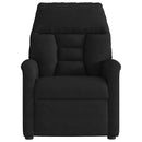 vidaXL fekete mikroszálas szövet elektromos álló masszázsfotel