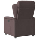 vidaXL sötétbarna szövet elektromos dönthető masszázsfotel