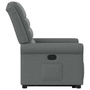 vidaXL sötétszürke szövet felállást segítő dönthető fotel