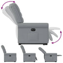 vidaXL elektromos felállást segítő világosszürke szövet dönthető fotel