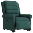 vidaXL elektromos felállást segítő sötétzöld szövet dönthető fotel