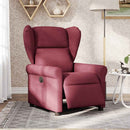 vidaXL bordó szövet elektromos dönthető fotel