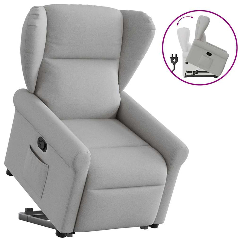 vidaXL álló fekvőszék felhőszürke szövet