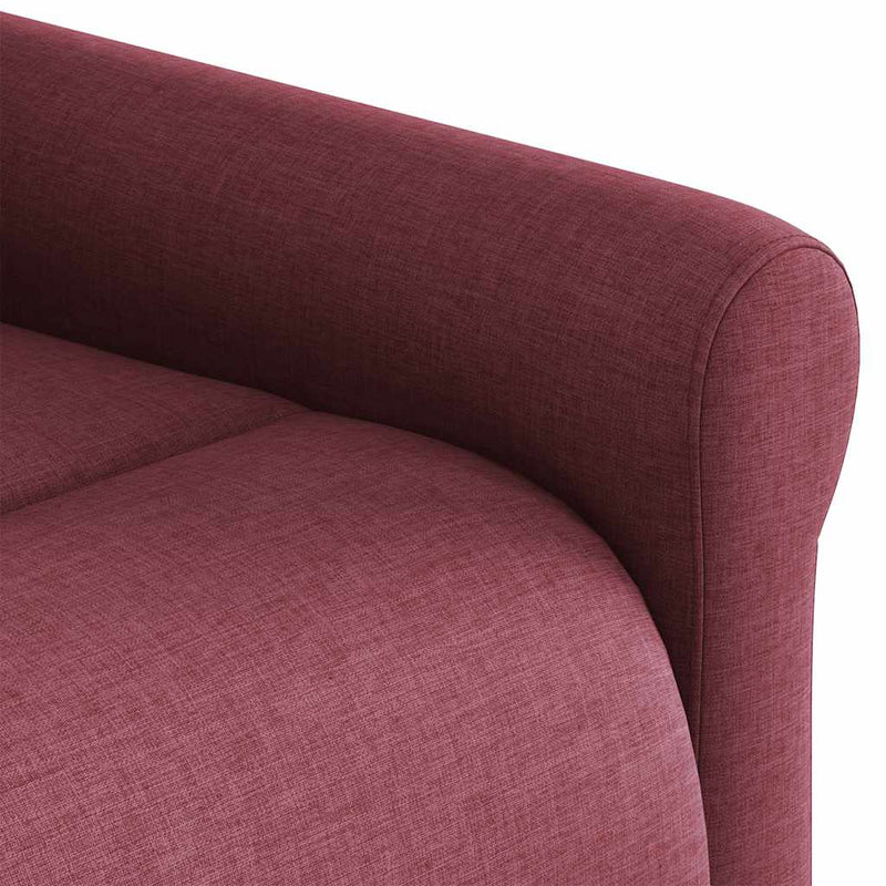 vidaXL bordó szövet dönthető masszázs- és állófotel