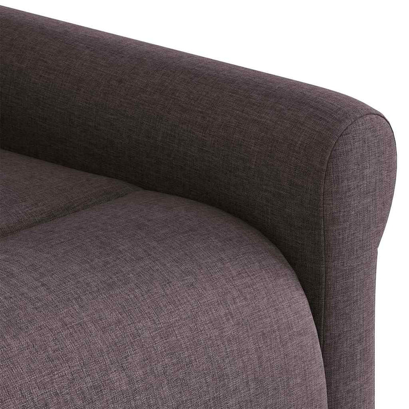 vidaXL sötétbarna szövet dönthető masszázs- és állófotel