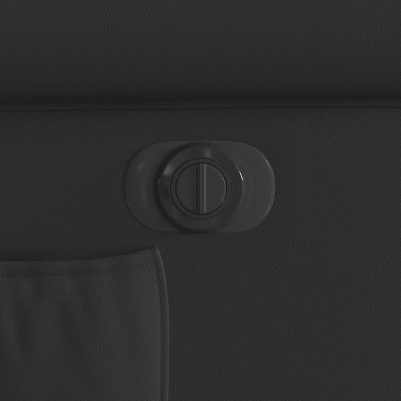 vidaXL fényes fekete műbőr elektromos dönthető fotel