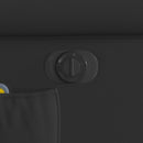 vidaXL fényes fekete műbőr elektromos masszázs dönthető fotel