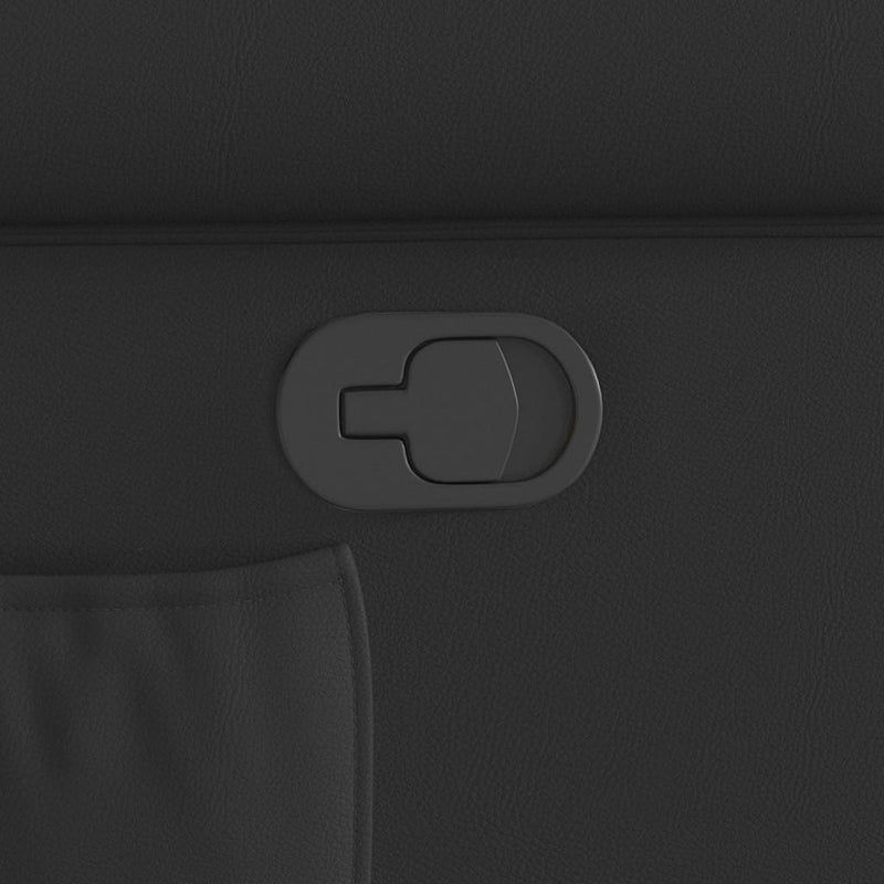 vidaXL fényes fekete műbőr felállást segítő dönthető fotel