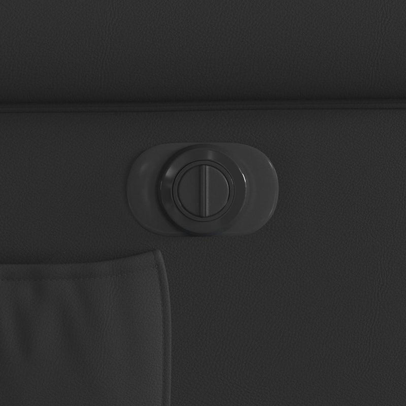 vidaXL elektromos fényes fekete műbőr felállást segítő dönthető fotel