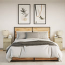 vidaXL 2 db sonoma tölgy színű szerelt fa éjjeliszekrény LED-fényekkel