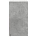 vidaXL 2 db betonszürke szerelt fa éjjeliszekrény LED-fényekkel