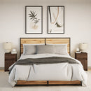 vidaXL 2 db barna tölgyszínű szerelt fa éjjeliszekrény LED-fényekkel