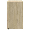 vidaXL sonoma tölgy színű szerelt fa éjjeliszekrény LED-fényekkel