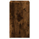 vidaXL füstös tölgy színű szerelt fa éjjeliszekrény LED-fényekkel