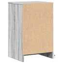 vidaXL szürke sonoma színű szerelt fa éjjeliszekrény LED-fényekkel