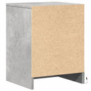 vidaXL betonszürke szerelt fa éjjeliszekrény LED-fényekkel