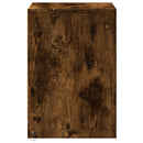 vidaXL füstös tölgy színű szerelt fa éjjeliszekrény LED-fényekkel