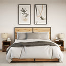 vidaXL 2 db füstös tölgy színű szerelt fa éjjeliszekrény LED-fényekkel