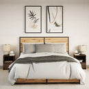 vidaXL 2 db barna tölgyszínű szerelt fa éjjeliszekrény LED-fényekkel