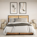 vidaXL 2 db sonoma tölgy színű szerelt fa éjjeliszekrény LED-fényekkel