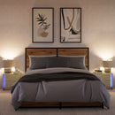 vidaXL 2 db sonoma tölgy színű szerelt fa éjjeliszekrény LED-fényekkel