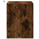 vidaXL füstös tölgy színű szerelt fa éjjeliszekrény LED-fényekkel