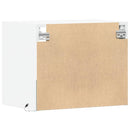 vidaXL 2 db fehér falra szerelhető éjjeliszekrény LED-világítással