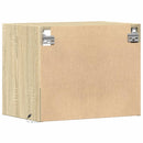 vidaXL sonoma tölgy színű fali éjjeliszekrény LED-világítással