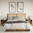 vidaXL 2 db sonoma tölgy színű fali éjjeliszekrény LED-világítással