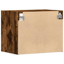 vidaXL 2 db sonoma tölgy színű fali éjjeliszekrény LED-világítással