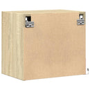 vidaXL sonoma tölgy színű fali éjjeliszekrény LED-világítással