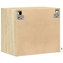 vidaXL 2 db sonoma tölgy színű fali éjjeliszekrény LED-világítással