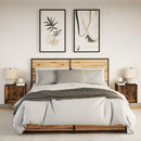 vidaXL 2 db sonoma tölgy színű fali éjjeliszekrény LED-világítással