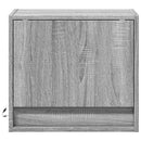 vidaXL 2 db szürke sonoma színű fali éjjeliszekrény LED-világítással