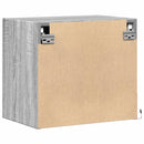 vidaXL 2 db szürke sonoma színű fali éjjeliszekrény LED-világítással