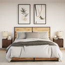 vidaXL 2 db barna tölgy színű éjjeliszekrény LED-világítással