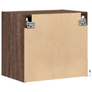 vidaXL 2 db barna tölgy színű éjjeliszekrény LED-világítással